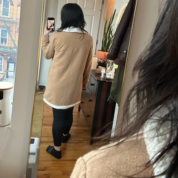 land’s end • sherpa lined open cardigan - Picture 10 of 10